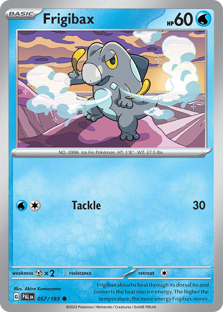 Pokemon TCG Paldea Evolved Single: Frigibax Non-Holo (057/193)