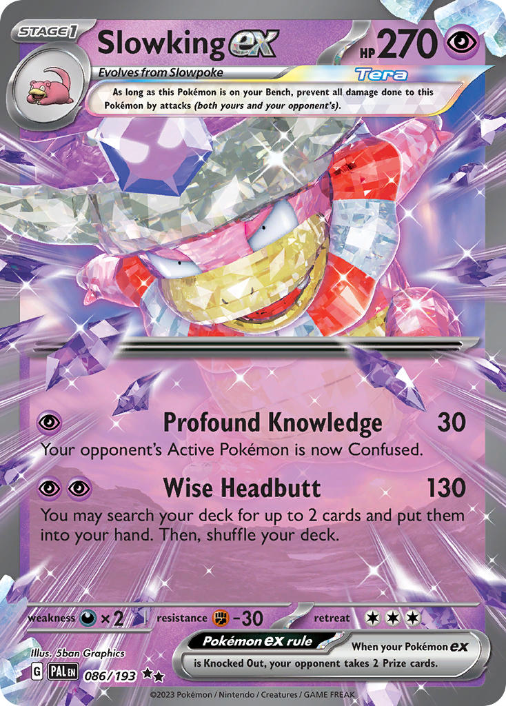 Pokemon TCG Paldea Evolved Single: Slowking ex Holo (086/193)
