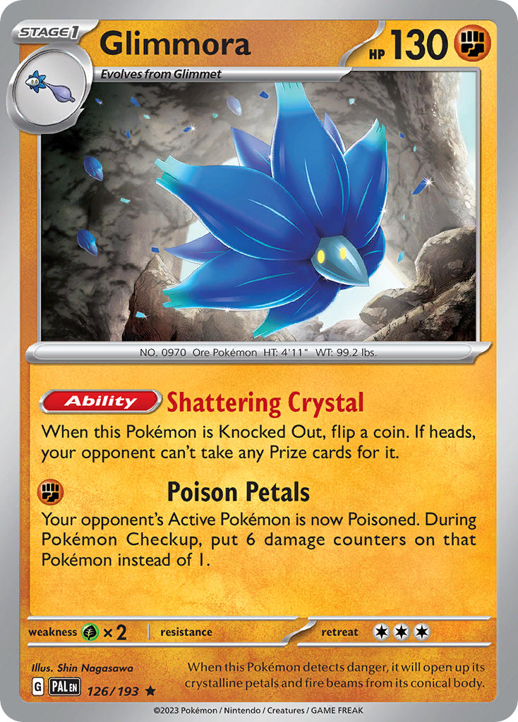 Pokemon TCG Paldea Evolved Single: Glimmora Reverse Holo (126/193)