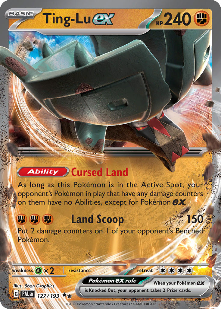 Pokemon TCG Paldea Evolved Single: Ting-Lu ex Holo (127/193)