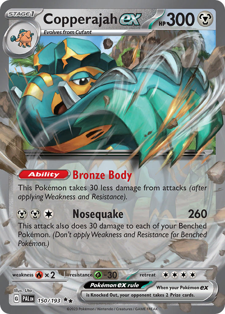 Pokemon TCG Paldea Evolved Single: Copperajah ex Holo (150/193)