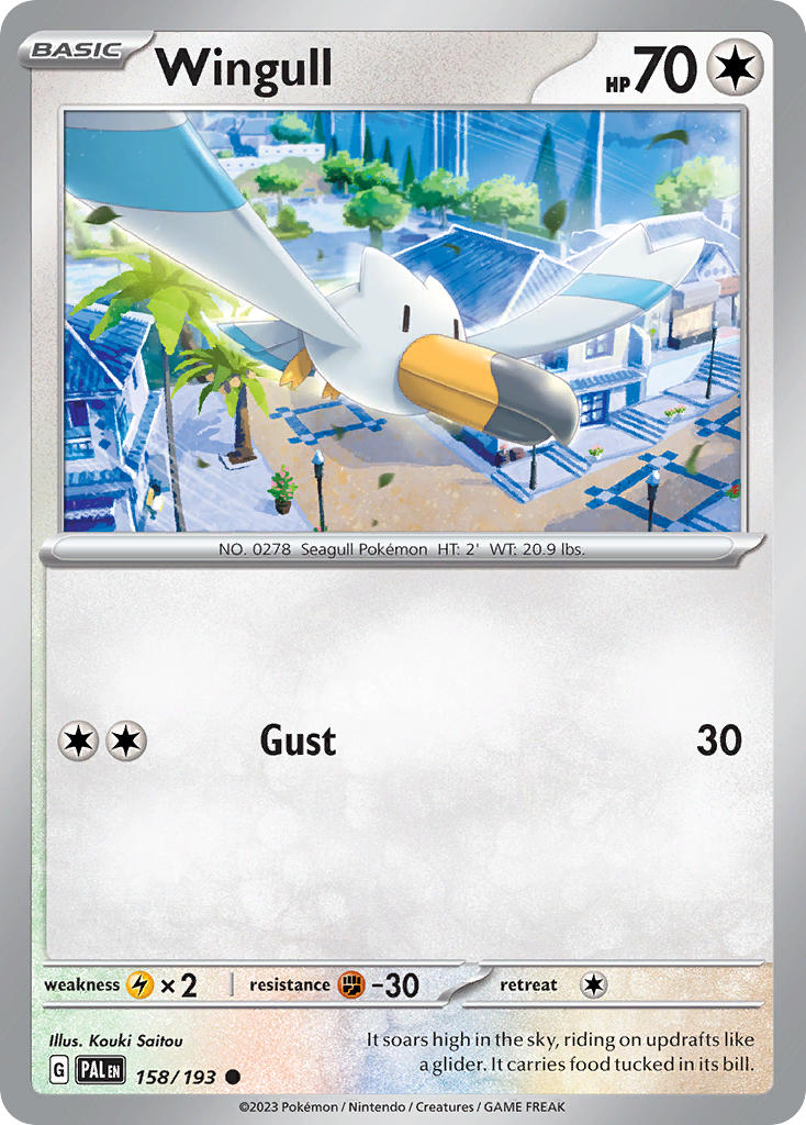 Pokemon TCG Paldea Evolved Single: Wingull Non-Holo (158/193)