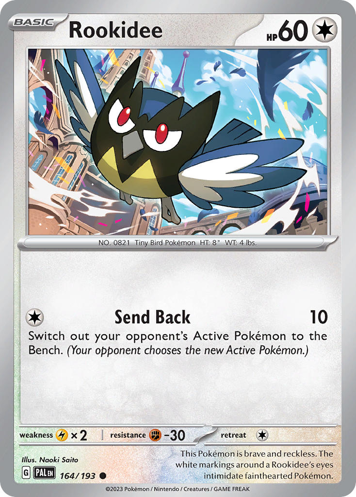 Pokemon TCG Paldea Evolved Single: Rookidee Non-Holo (164/193)