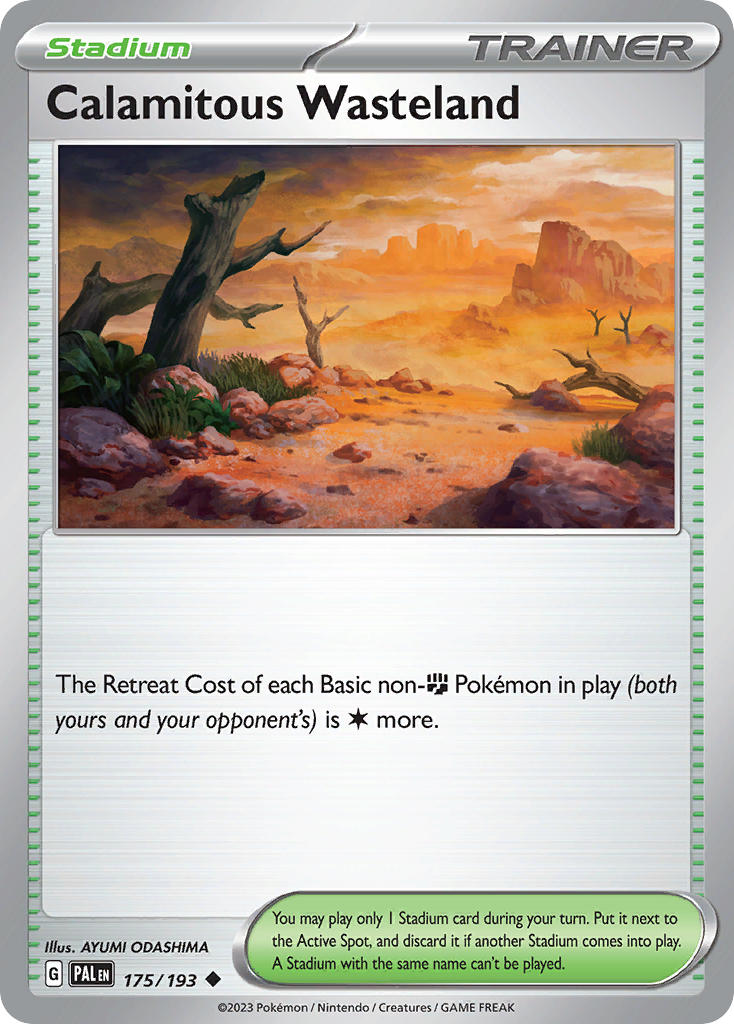 Pokemon TCG Paldea Evolved Single: Calamitous Wasteland Reverse Holo (175/193)