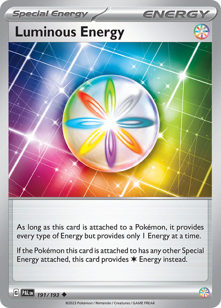 Pokemon TCG Paldea Evolved Single: Luminous Energy Reverse Holo (191/193)