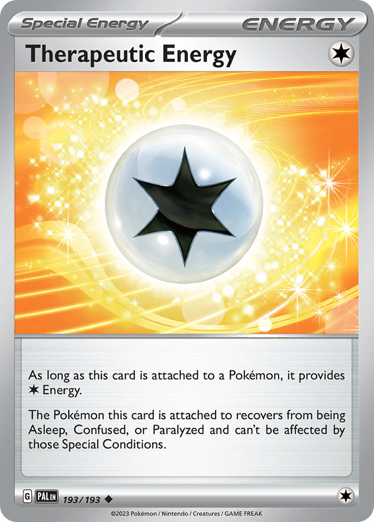 Pokemon TCG Paldea Evolved Single: Therapeutic Energy Reverse Holo (193/193)