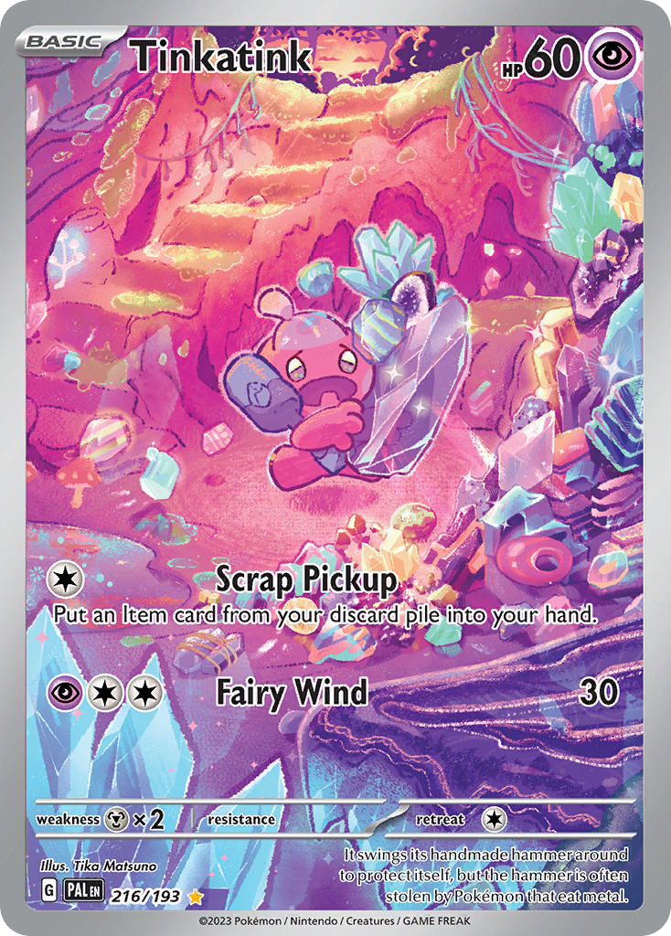 Pokemon TCG Paldea Evolved Single: Tinkatink Holo (216/193)