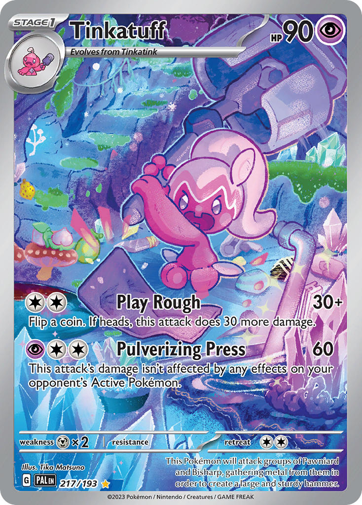 Pokemon TCG Paldea Evolved Single: Tinkatuff Holo (217/193)