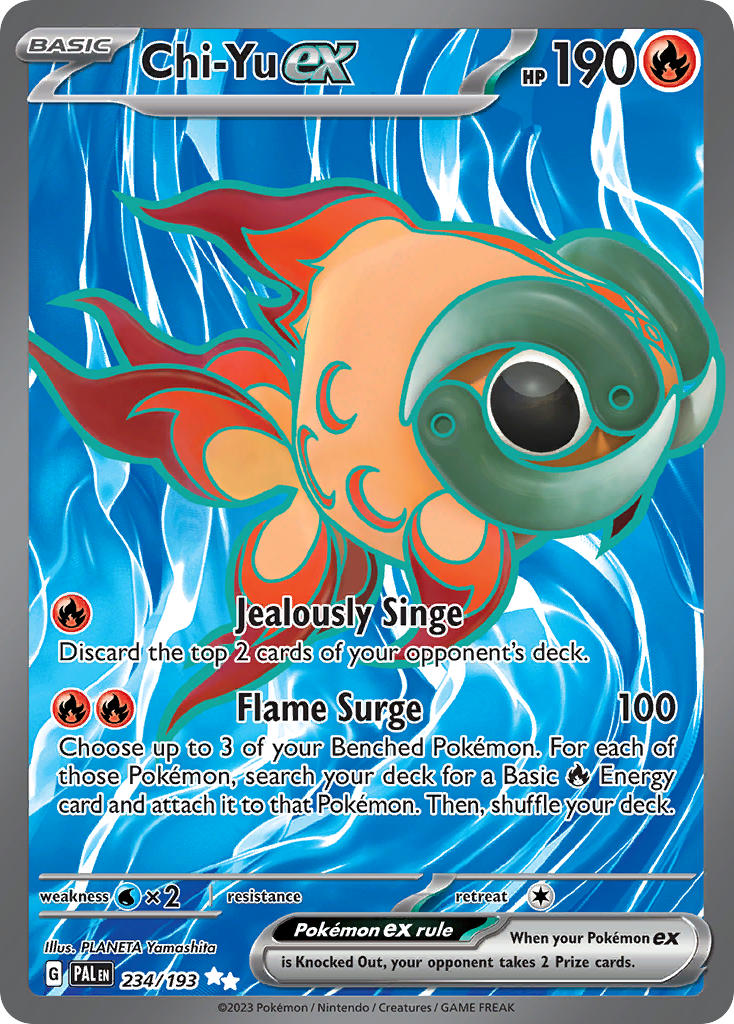 Pokemon TCG Paldea Evolved Single: Chi-Yu ex Holo (234/193)