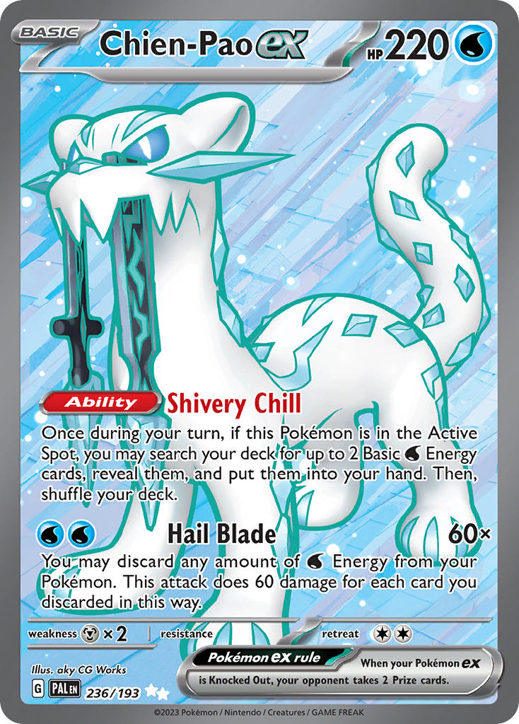 Pokemon TCG Paldea Evolved Single: Chien-Pao ex Holo (236/193)