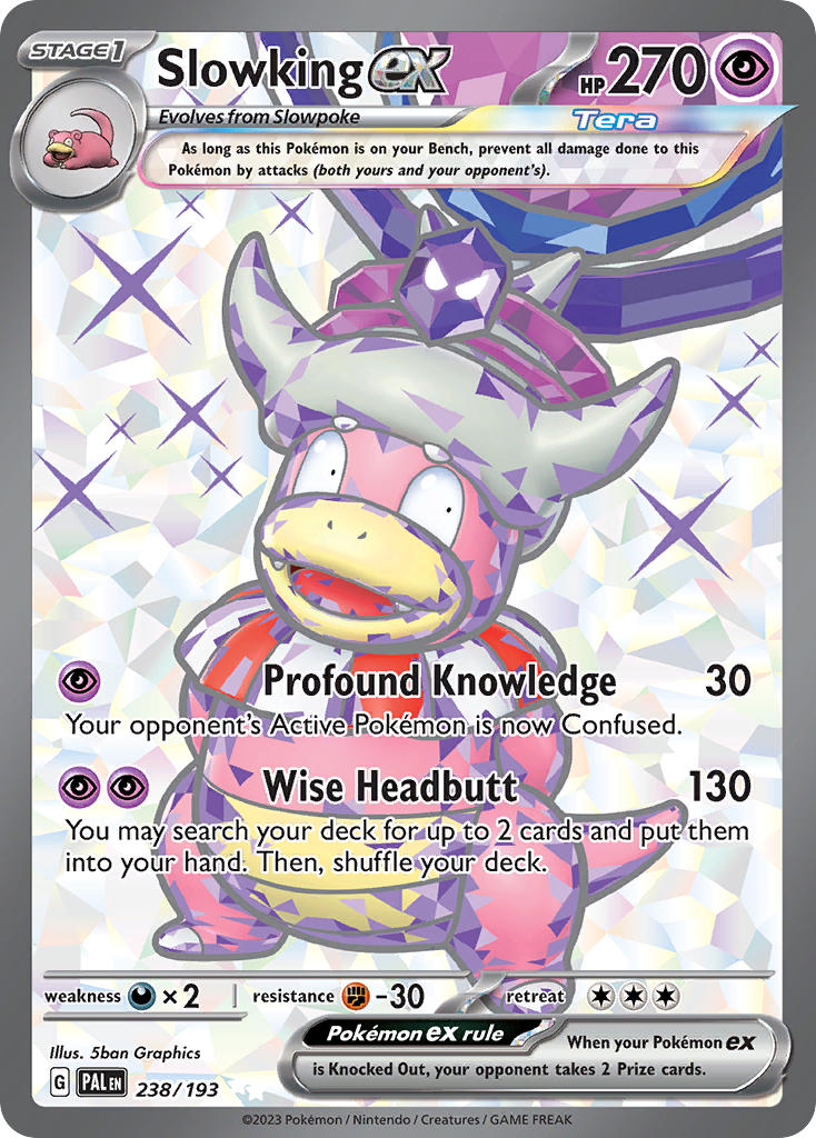 Pokemon TCG Paldea Evolved Single: Slowking ex Holo (238/193)