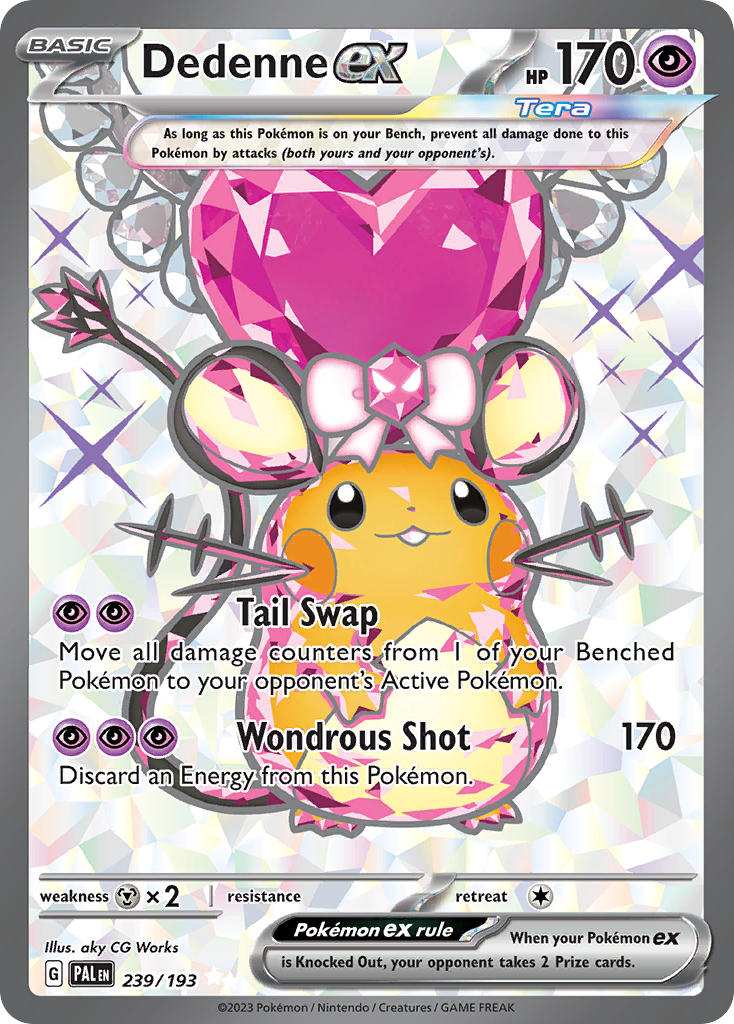 Pokemon TCG Paldea Evolved Single: Dedenne ex Holo (239/193)
