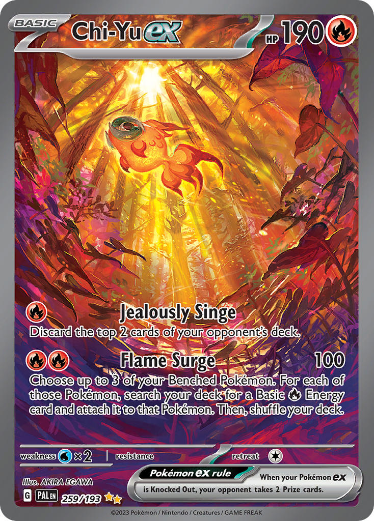 Pokemon TCG Paldea Evolved Single: Chi-Yu ex Holo (259/193)
