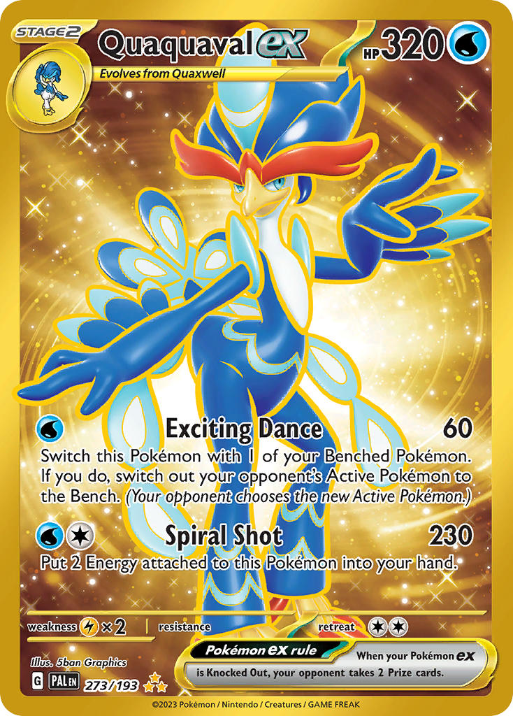 Pokemon TCG Paldea Evolved Single: Quaquaval ex Holo (273/193)