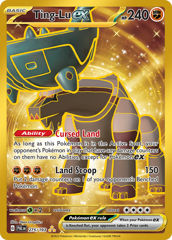 Pokemon TCG Paldea Evolved Single: Ting-Lu ex Holo (275/193)
