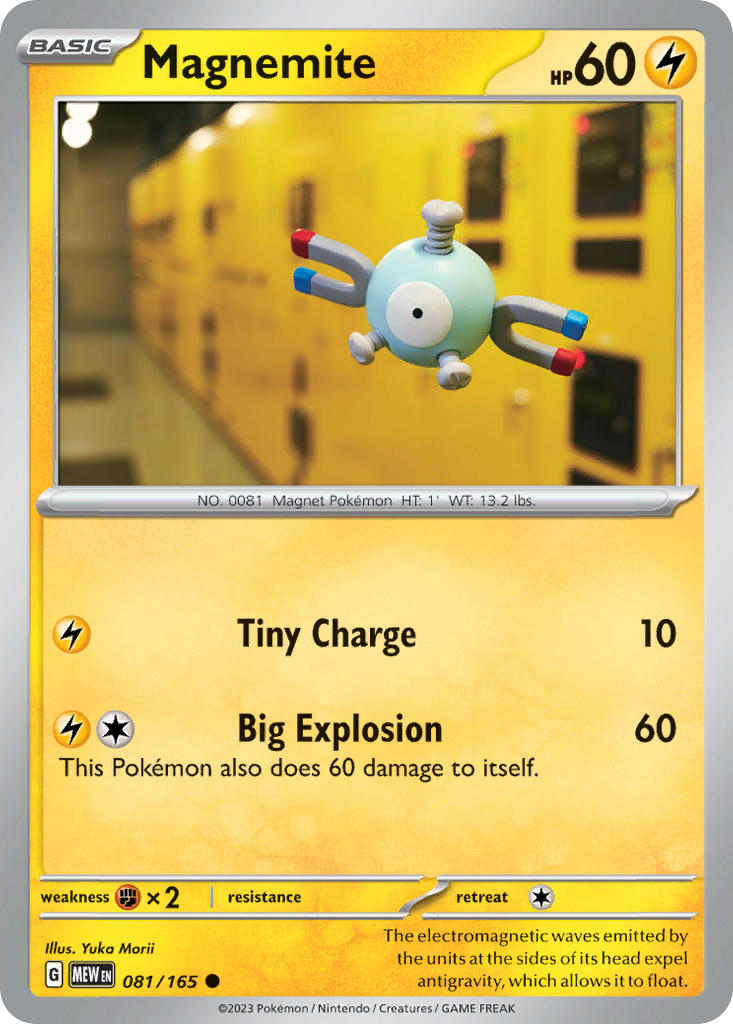 (081/165) Pokemon TCG 151 Single: Magnemite Common