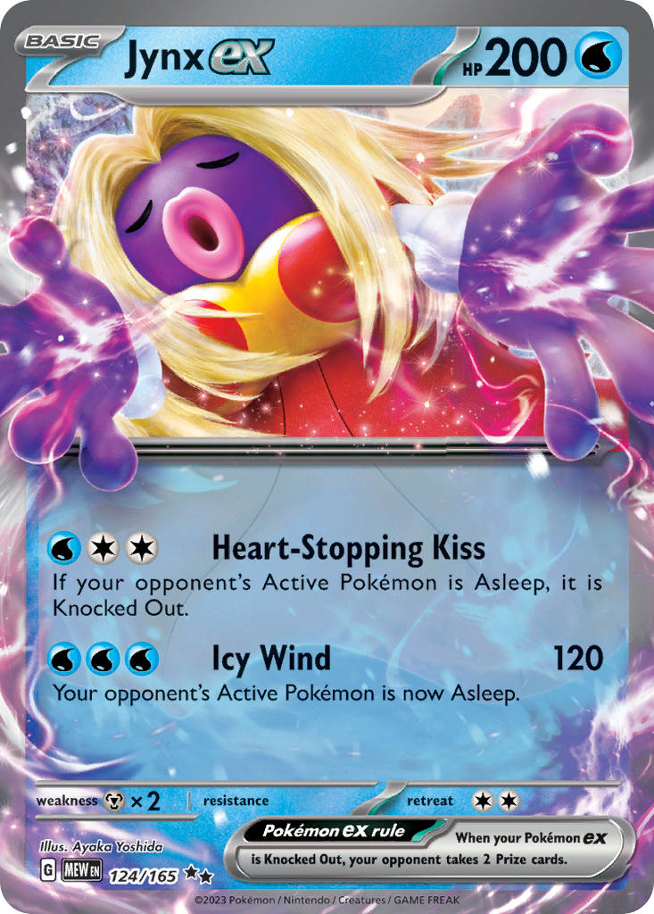 (124/165) Pokemon TCG 151 Single: Jynx ex Double Rare