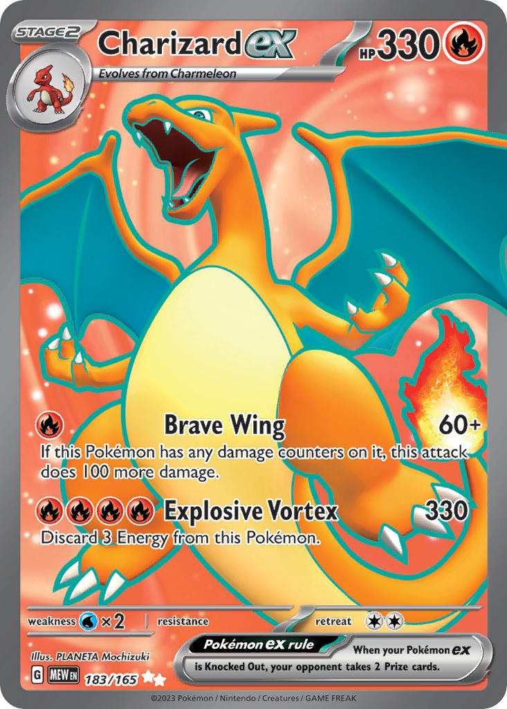 (183/165) Pokemon TCG 151 Single: Charizard ex Ultra Rare