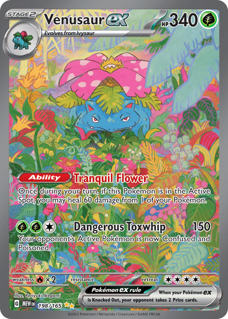 198/165) Pokemon TCG 151 Single: Venusaur ex Special Illustration Rar Puca Puca Games 198/165) Pokemon TCG 151 Single: Venusaur ex Special Illustration Rar Puca Puca Games