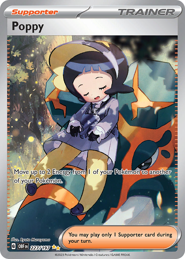 (227/197) Pokemon TCG Obsidian Flames Single: Poppy Special Illustration Rare
