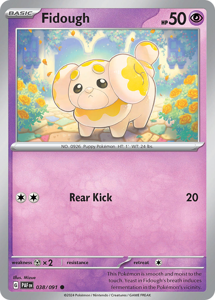 (038/091) Pokemon TCG Paldean Fates Single: Fidough Common