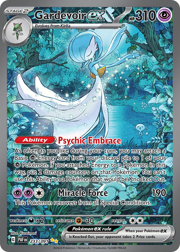 (233/091) Pokemon TCG Paldean Fates Single: Gardevoir ex Special Illustration Rare