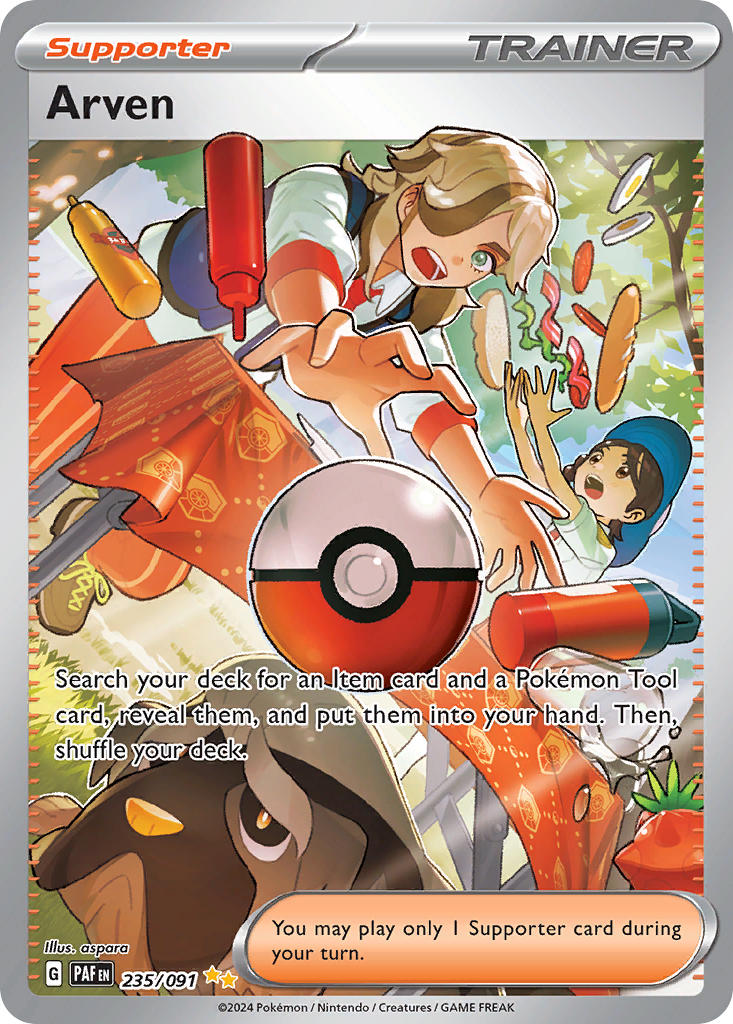 (235/091) Pokemon TCG Paldean Fates Single: Arven Special Illustration Rare