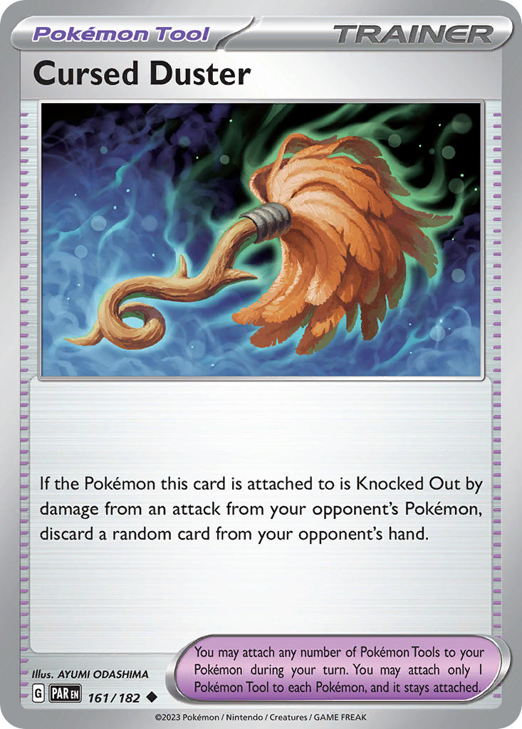 (161/182) Pokemon TCG Paradox Rift Single: Cursed Duster Uncommon