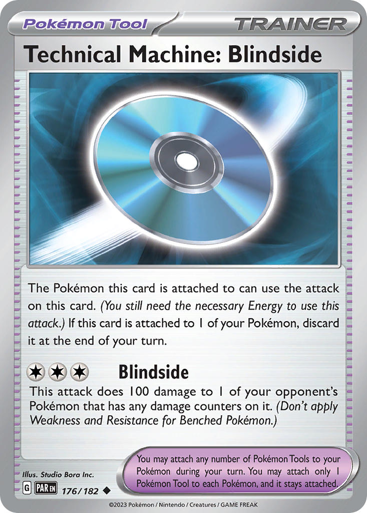 (176/182) Pokemon TCG Paradox Rift Single: Technical Machine Blindside Uncommon