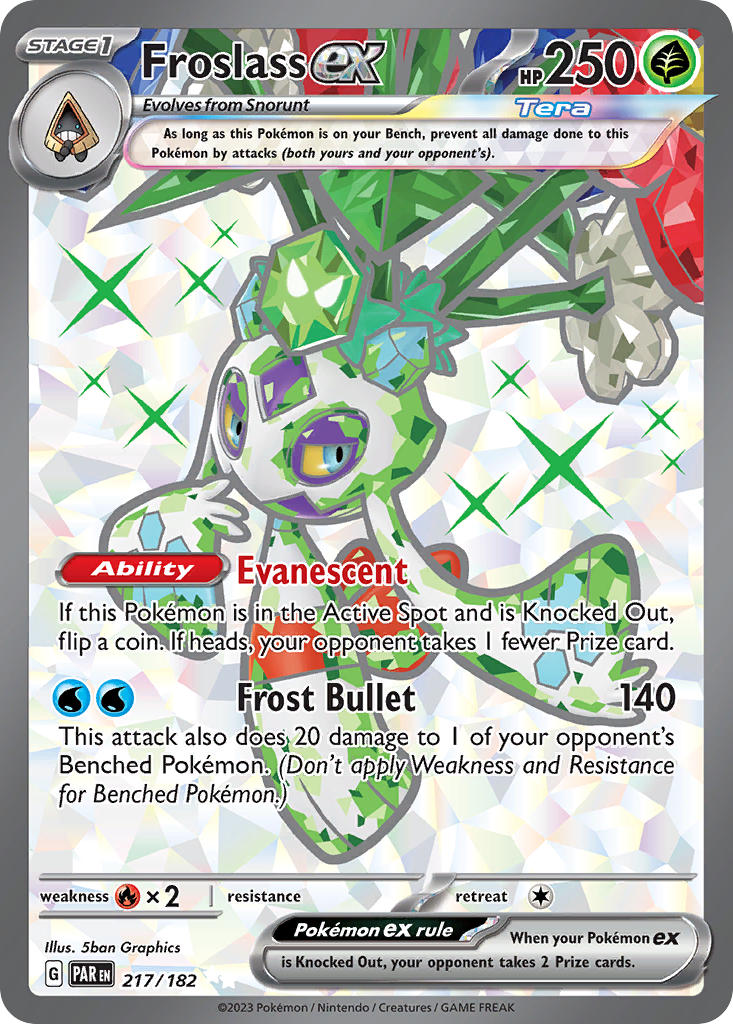 (217/182) Pokemon TCG Paradox Rift Single: Froslass ex Ultra Rare