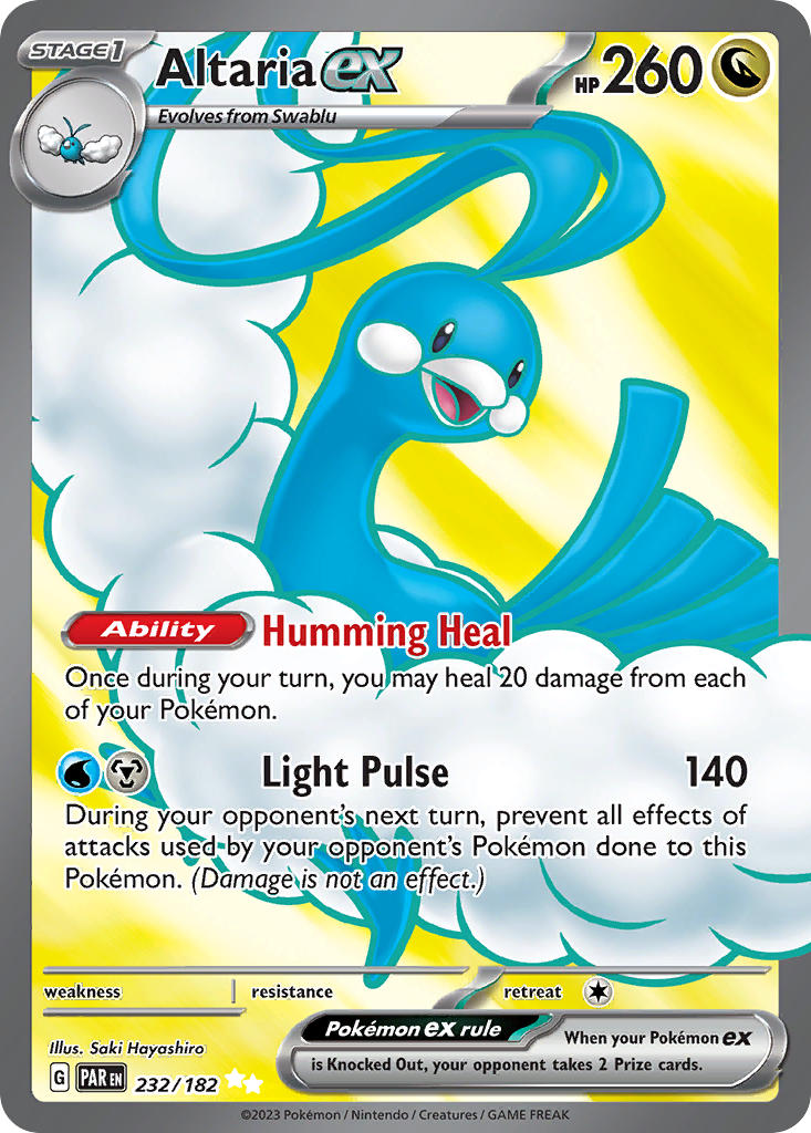 (232/182) Pokemon TCG Paradox Rift Single: Altaria ex Ultra Rare