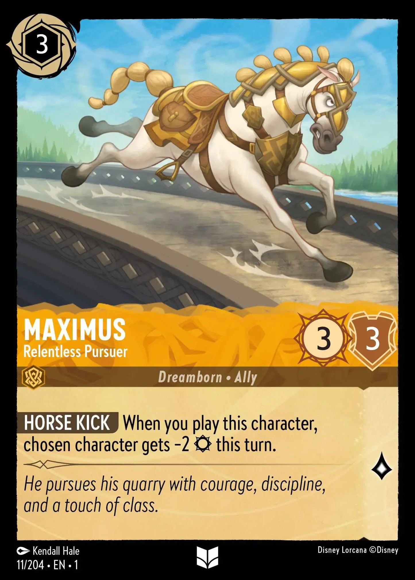 (011) Lorcana The First Chapter Single: Maximus - Relentless Pursuer  Holo Uncommon