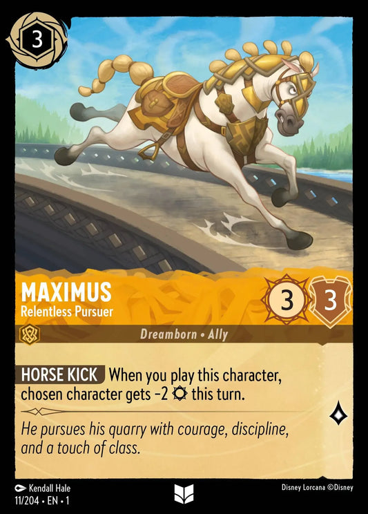 (011) Lorcana The First Chapter Single: Maximus - Relentless Pursuer  Holo Uncommon