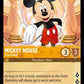 (012) Lorcana The First Chapter Single: Mickey Mouse - True Friend  Holo Uncommon