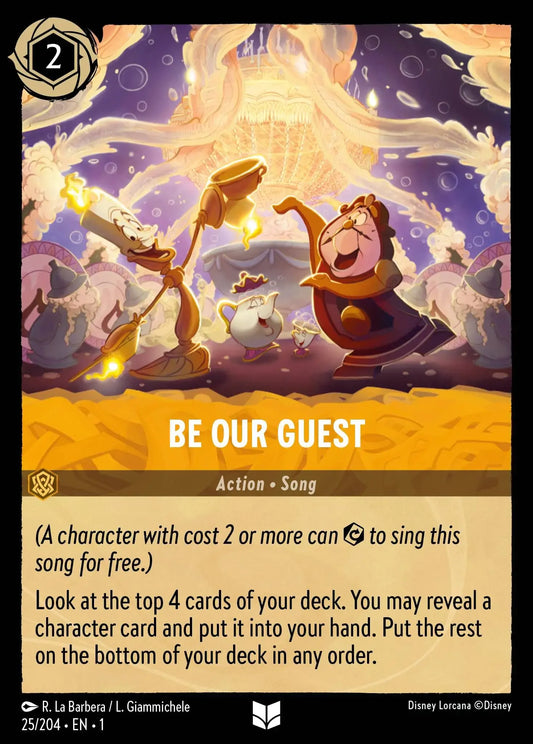 (025) Lorcana The First Chapter Single: Be Our Guest  Uncommon