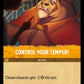 (026) Lorcana The First Chapter Single: Control Your Temper!  Holo Common