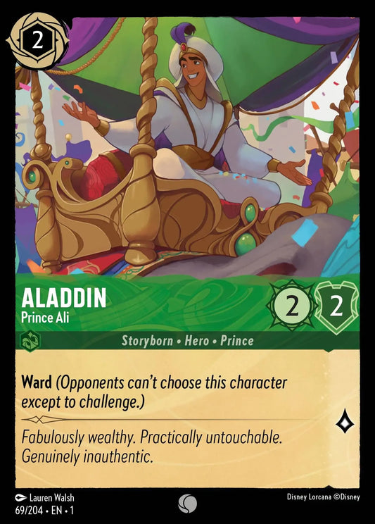 (069) Lorcana The First Chapter Single: Aladdin - Prince Ali  Holo Common