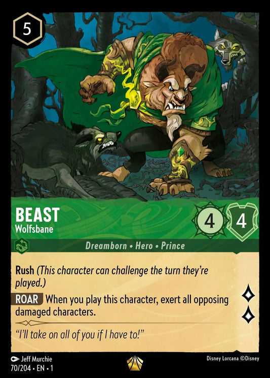 (070) Lorcana The First Chapter Single: Beast - Wolfsbane  Legendary