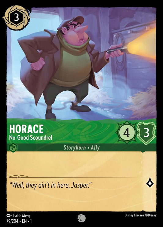 (079) Lorcana The First Chapter Single: Horace - No-Good Scoundrel  Holo Common
