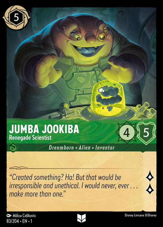 (083) Lorcana The First Chapter Single: Jumba Jookiba - Renegade Scientist  Holo Uncommon
