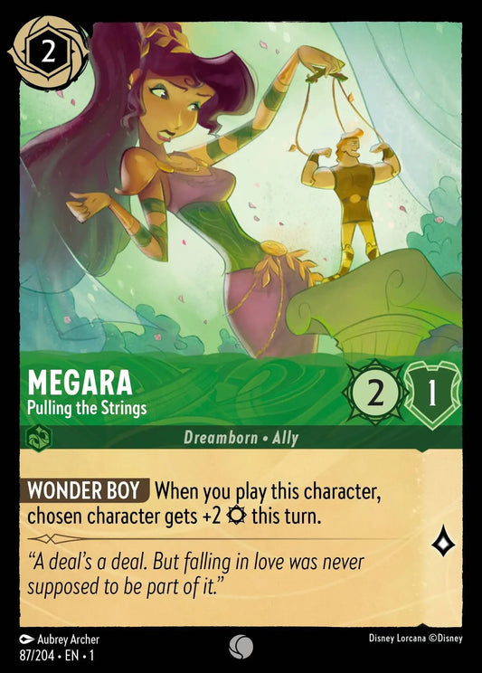 (087) Lorcana The First Chapter Single: Megara - Pulling the Strings  Common