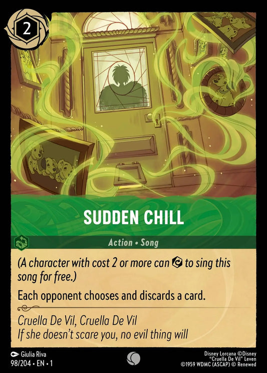 (098) Lorcana The First Chapter Single: Sudden Chill  Holo Common