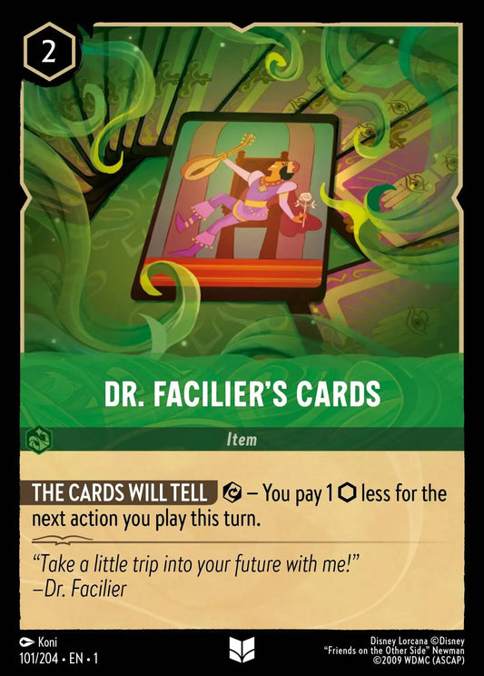 (101) Lorcana The First Chapter Single: Dr. Facilier's Cards  Holo Uncommon