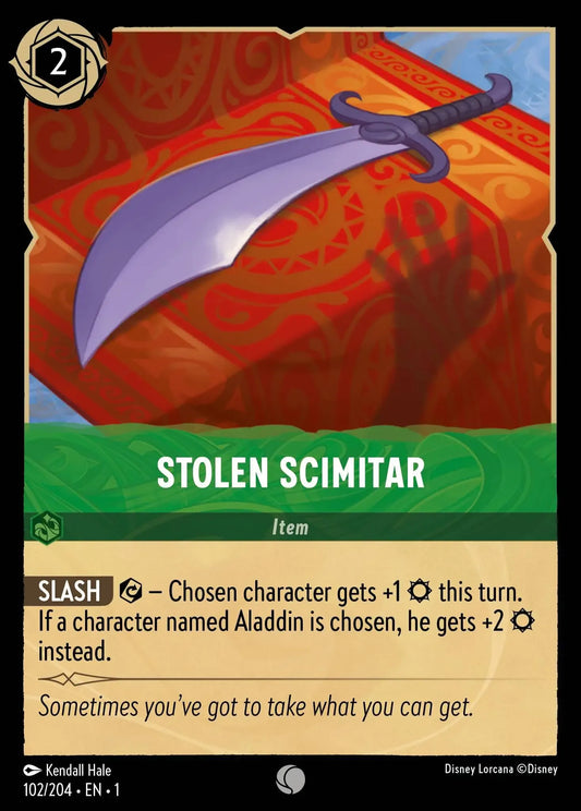 (102) Lorcana The First Chapter Single: Stolen Scimitar  Common
