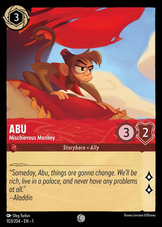 (103) Lorcana The First Chapter Single: Abu - Mischievous Monkey  Common