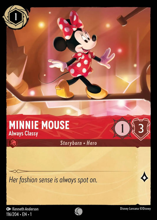 (116) Lorcana The First Chapter Single: Minnie Mouse - Always Classy  Common