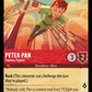 (119) Lorcana The First Chapter Single: Peter Pan - Fearless Fighter  Holo Common