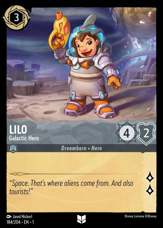 (184) Lorcana The First Chapter Single: Lilo - Galactic Hero  Uncommon