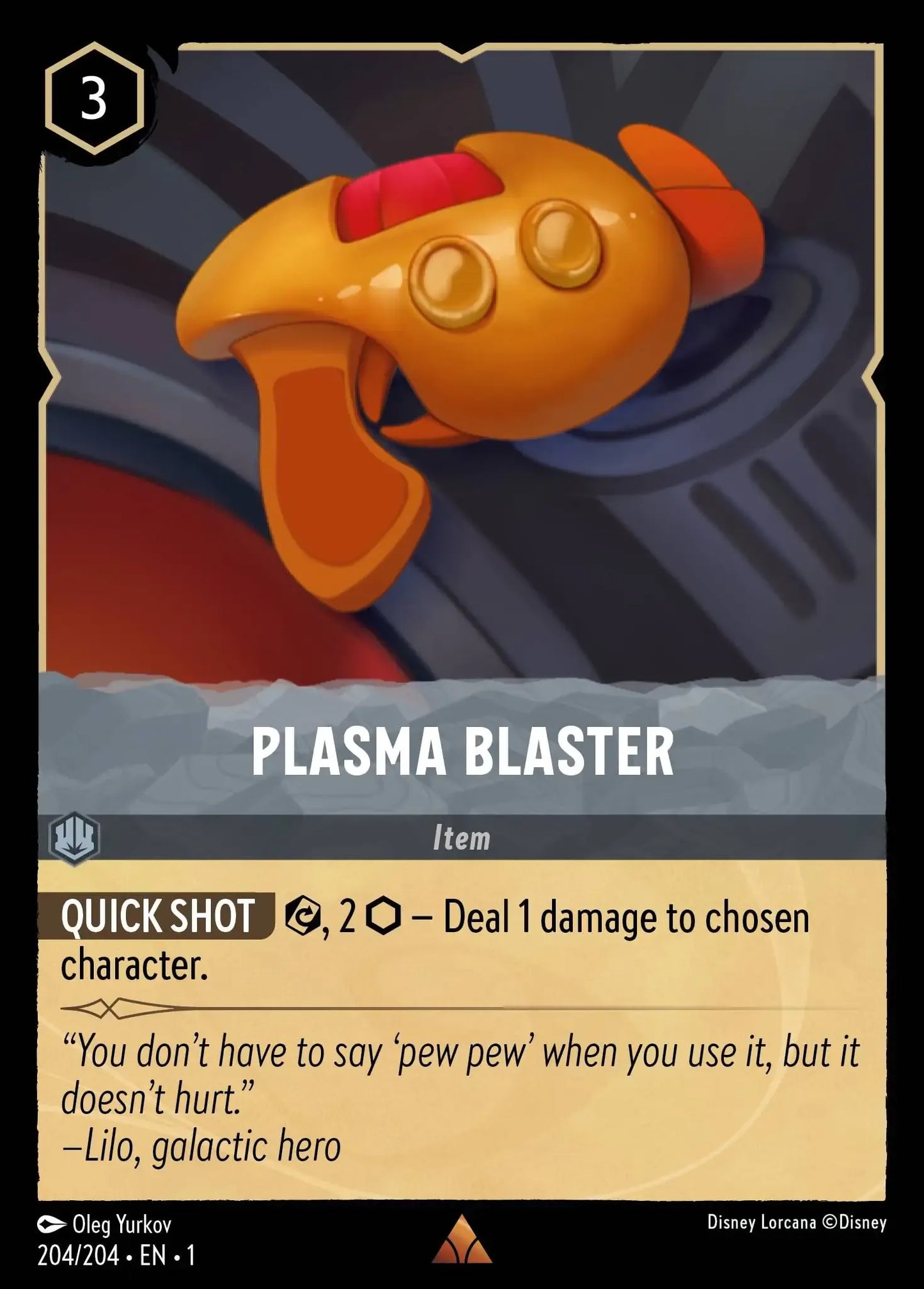 (204) Lorcana The First Chapter Single: Plasma Blaster  Rare
