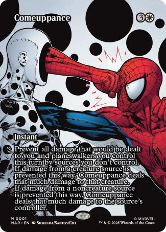 (001) Magic The Gathering Magic: The Gathering | Marvel's Spider-Man: Source Material Cards Single: Comeuppance  Mythic